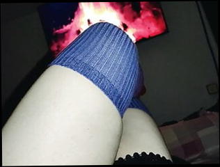 Watch the video about Staring at the fire with my Knee High Socks