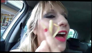 Watch the video about Lena-Loch - McDonalds Drive-In Spermawalk