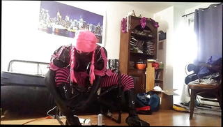 Video 1221217501: sissy self bondage, gay sissy, mistress cum, sissy tied, cum soaked panties, teasing, toys