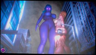 Video 1570860383: lesbian feet domination, inflation expansion, expansion animation, cartoon anime, anime amateur, giantess animation, anime muscle