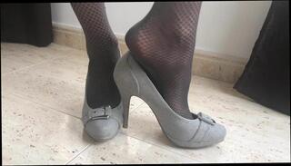 Video 296886801: nylon stockings foot fetish, foot fetish high heels, nylon pump, straight foot