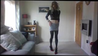 Video 329085401: crossdresser striptease, gay crossdresser, heels crossdressing stockings, crossdresser skirt, man crossdresser, striptease hd