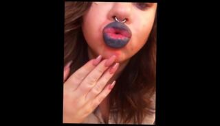 Video 1445424403: solo amateur fingering, finger nail fetish, femdom submission, solo female fingering, femdom kissing, mouth lips fetish, hand nails fetish, spit submission, big lips fetish, sniffing fetish