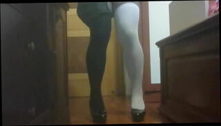 Video 920524405: crossdresser pantyhose stockings, pantyhose solo, pantyhose boy