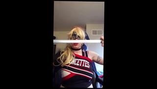 Video 307366701: crossdresser webcam, crossdresser masturbation, gay crossdresser, cheerleader