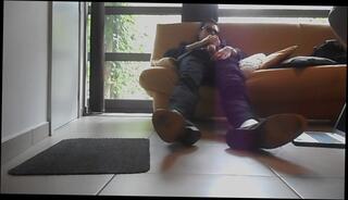 Video 744026604: horny tied, wanking black, black gay