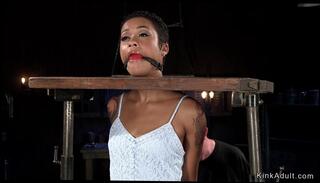 Video 775492704: skin diamond, slaves balls whips, ball gagged whipped, slave ass whipped, fetish hardcore bdsm, strap whip, whipped tormented, gagged ebony slave, spread whipped, legs whipping, face strap, mouth strap, stockings whipped, slave head