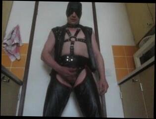 Video 81143401: gay leather porn, leather masturbation, mature masturbation