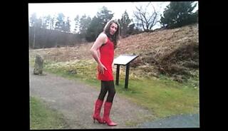 Video 287340301: crossdresser tranny, crossdresser striptease, gay crossdresser, amateur crossdresser, crossdresser outdoor, crossdresser public, man crossdresser