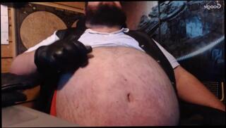 Video 724929903: solo gay amateur, gay bear solo, solo gay male, male belly inflation, fat inflation, solo leather, gay cigar