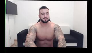 Video 1242160375: gay hunk solo, thick dude, muscle dude, beautiful dude