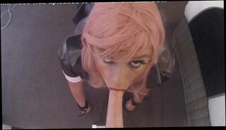 Video 1590246784: sissy dildo, solo shemale toying, shemale solo cumshot, solo shemale amateur, sissy maid, red head solo, dildo spit, stockings solo