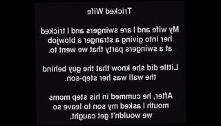 Watch the video about Stepmom Tricked! Unknowingly Sucks Stepsons Cock At Gloryhole