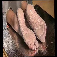 Video 309455701: foot fetish feet, old foot fetish, feet straight, 18 year old feet, wrinkled feet, wet feet, deep feet