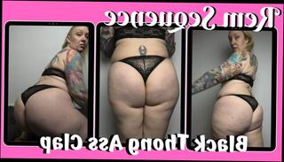 Watch the video about FREE PREVIEW - Black Thong Ass Clap