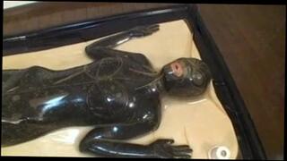 Video 204102901: latex catsuit bondage, latex bdsm bondage, japanese latex catsuit, black latex catsuit, latex woman, bondage straight, asian catsuit