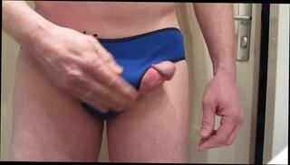 Video 179197501: gay man wanking, dirty wank, panty wank, wanking inside