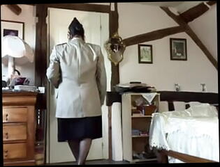 Video 1606785941: gay crossdresser, amateur crossdresser, crossdresser uniform, crossdresser tied, military gay