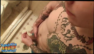 Video 1220379201: naked big dick gay, straight naked dick, straight naked thugs, dick stroking gay, tattooed straight thug, big dick bathroom, big dick shower