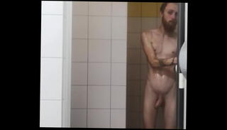 Video 1083993655: cock gay public, gay big cock, public shower gay, naked shower, bearded cock, redhead big cock
