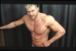 Video 227020501: gay hunk masturbating, gay master, masturbating muscle hunk, muscular gay hunk