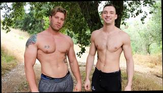 Video 1102840004: gay bareback hunk, bareback sex gay, military hunk bareback, bareback muscle hunk, mouth gag, cock mouth, big hard dick, huge cock