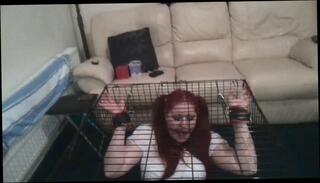 Video 202903801: bdsm cage, bondage cage, chained gagged, cuffed chained, big boobs bondage, big tits bondage, bondage straight, bondage hd