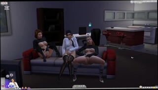 Video 1653878945: lauren cohan, lesbian threesome, high heels threesome, threesome games, celebrity threesome