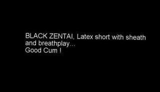 Video 279102201: horny latex, wearing black latex, latex mask, wearing penis, open penis, black gay man