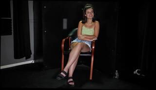 Video 1595058484: first gloryhole interview, solo female, brunette solo