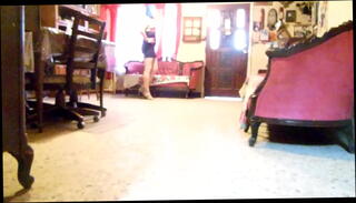 Video 1241265925: gay hosing, gay crossdresser, heels hose