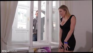 Watch the video about Busty lovers wanns slide their dicks between Britney Amber's amazing boobs