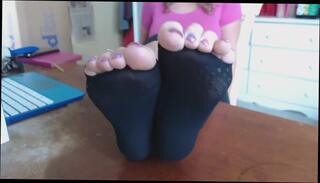 Video 696485404: foot fetish pov, foot job fetish, sock tease, soles tease