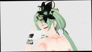 Watch the video about Griseo Honkai Impact 3rd Transparent Clothing Undress Dance [A]ddiction Hentai MMD 3D Green Hair