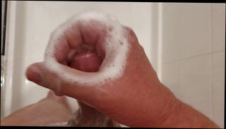 Video 1571233291: gay wank cum, soapy cum, shower wank