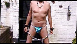 Video 1568401831: chained slave, bdsm chained, slave tormented, gay chain, bdsm hunk, slave meat, public bdsm outdoor, british bdsm