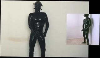 Video 128880701: latex masturbation, latex jerk, gay latex, latex man, man heads gay