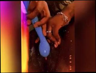 Watch the video about Creamy Wet Ebony Pussy