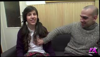 Watch the video about 18yo, student fron a religious wealthy parents, she's the black sheep of the family.