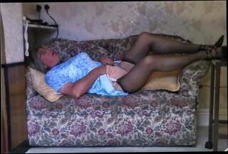 Video 298231401: shemale play solo, shemale lingerie solo, solo porn, couch solo, stockings solo play, slave play, clit play, one shemale