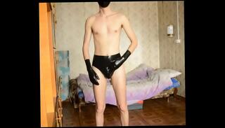 Video 980217485: latex solo, latex boy, black latex, latex guy