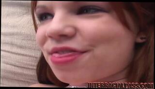 Video 230154401: interracial hardcore blowjob, interracial daddy, straight interracial, redhead interracial, pigtails, daddy sticks, pussy stretched