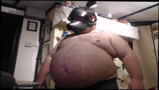 Video 720298203: amateur solo male, male belly inflation, fat inflation