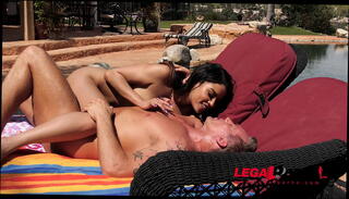 Video 1438626125: maya bijou, pool stud, pink studded, american blowjob, brunette blowjob