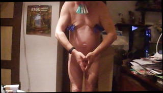 Video 1147843201: femdom mistress humilation, mistress cuckolding slave, clamped slave, pain slave bdsm, slave dance, gay dance, man gay