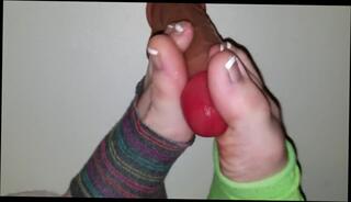 Video 801401004: amateur foot fetish, dildo foot job, foot fetish stockings, foot job socks, foot job play, feet