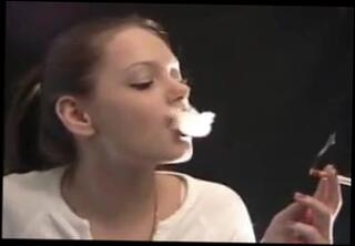 Video 358877201: babe straight, brunette babe smoking, blonde babe smoking, girl