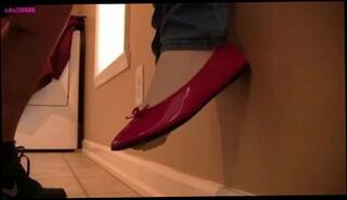 Video 148131301: shoeplay foot, shoeplay fetish, throating foot, straight foot, ballet feet, fetish shoot, throat lift