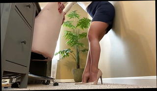 Video 1567414671: thigh high pantyhose, nude pantyhose, tan pantyhose heels, nude straight, nude european