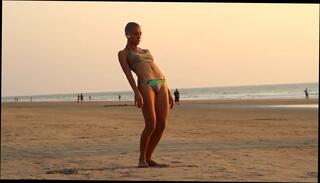 Video 175339201: girl softcore, skinny girl, skinny straight, beach skinny, bald girl, sports girl, yoga girl